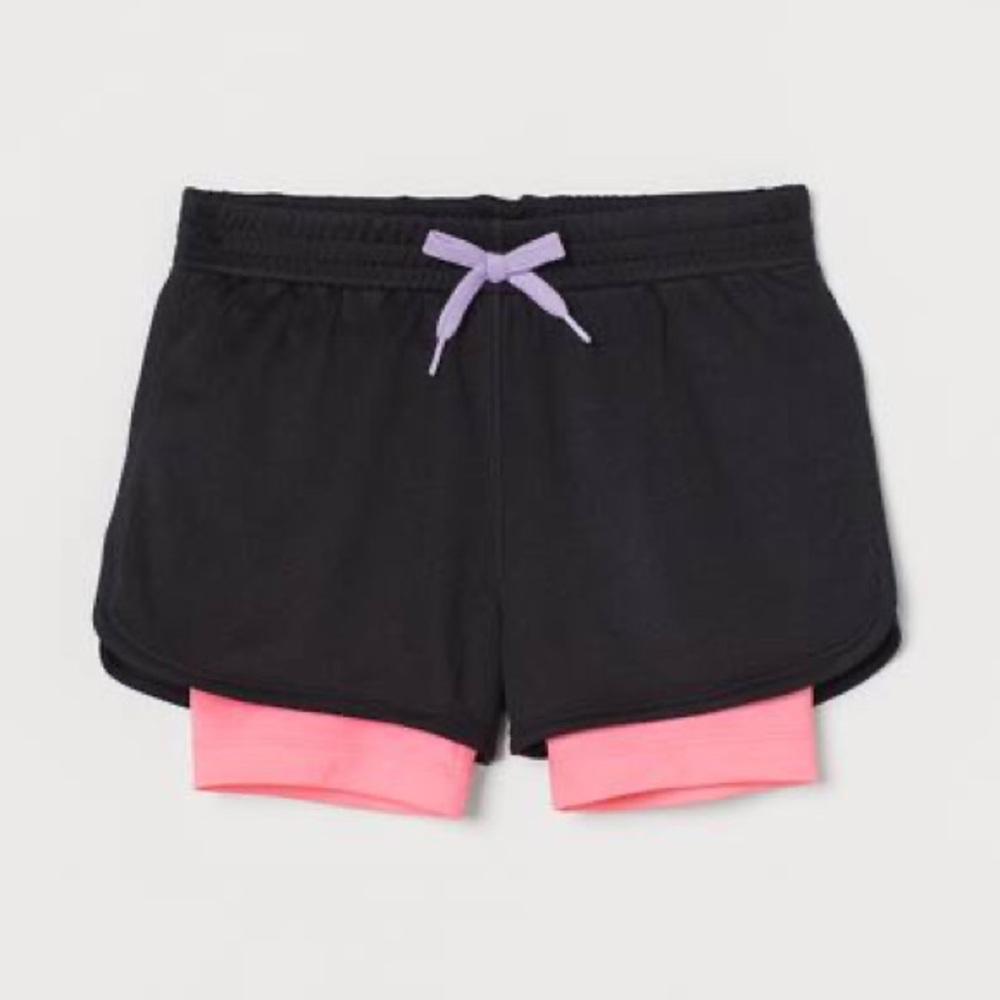 SOLD//Girl’s H&M Double Layered Athletic Shorts